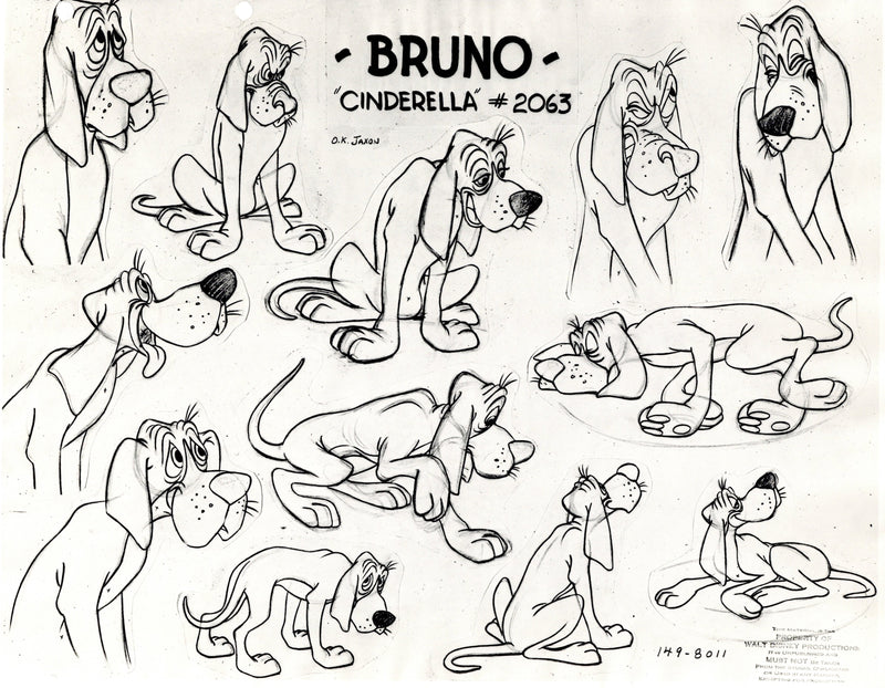 Cinderella Original Stat Model Sheet: Bruno