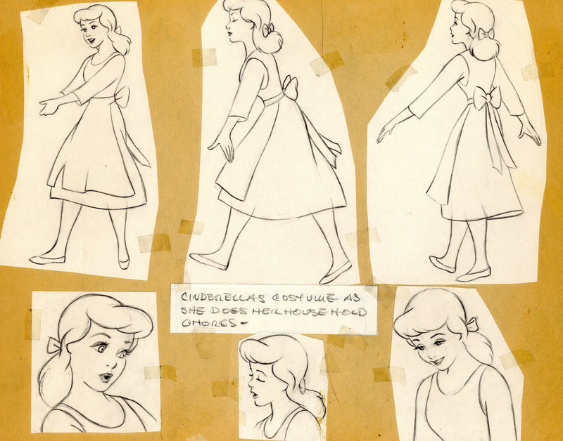 Cinderella Original Model Drawings: Cinderella