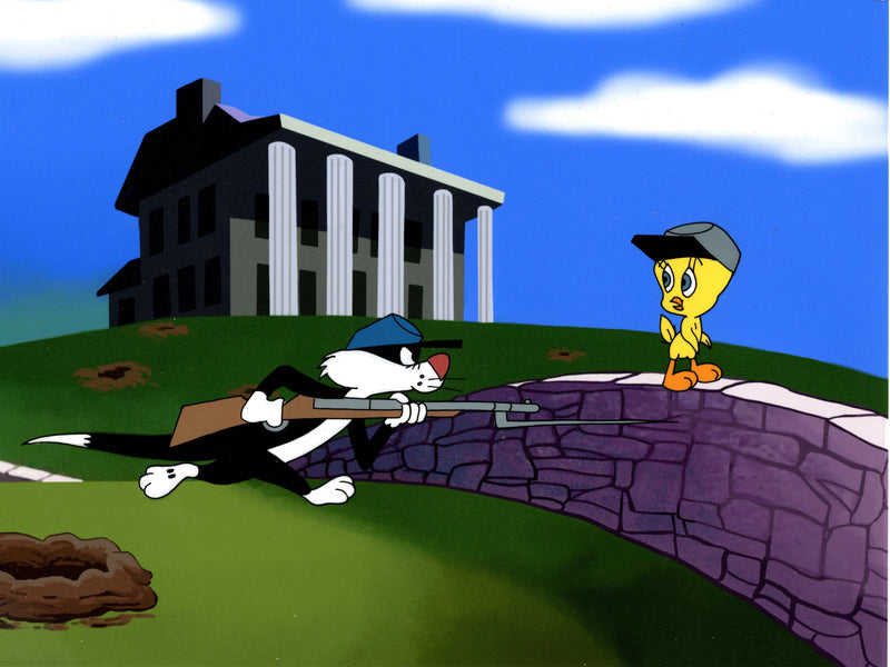 Rebel Without Claws Original Production Publicity Cel: Sylvester and Tweety