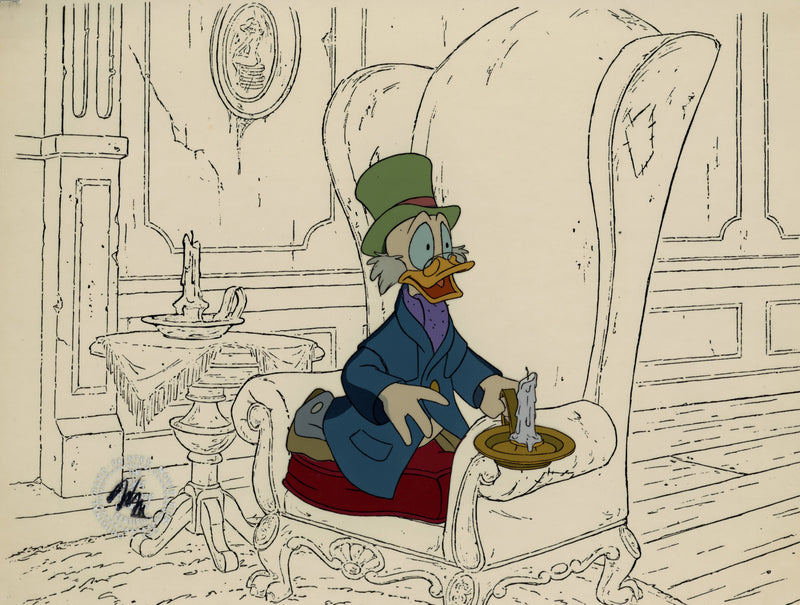 Mickey's Christmas Carol Original Production Cel: Scrooge McDuck