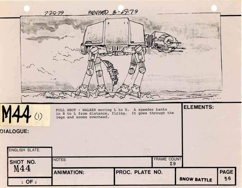 Star Wars: Episode V - The Empire Strikes Back: VFX Storyboard