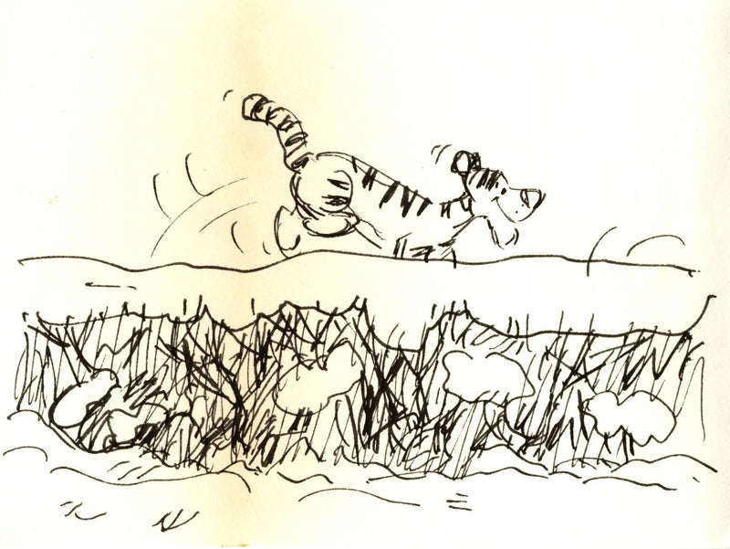 Winnie the Pooh and Tigger Too, Original Storyboard: Tigger