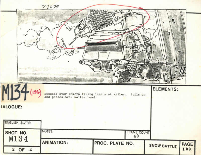 Star Wars: Episode V - The Empire Strikes Back: VFX Storyboard