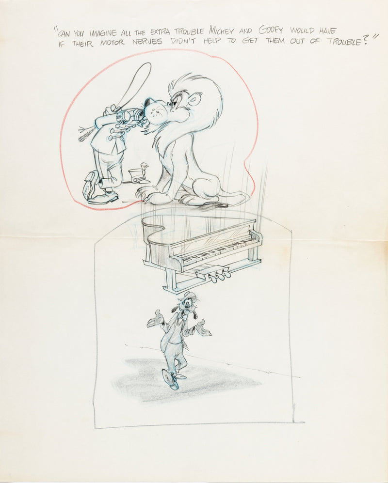 Original Goofy Publicity Drawing