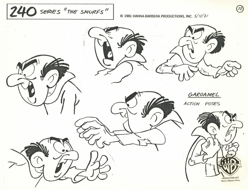 The Smurfs Original Stat Model Sheet