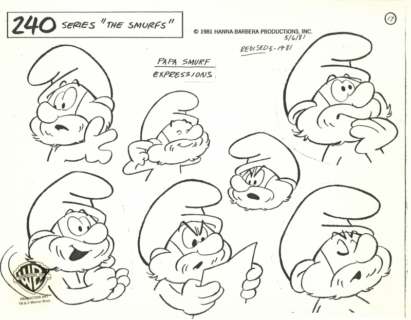 The Smurfs Original Stat Model Sheet