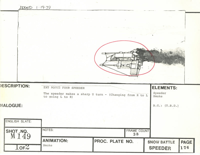 Star Wars: Episode V - The Empire Strikes Back: VFX Storyboard