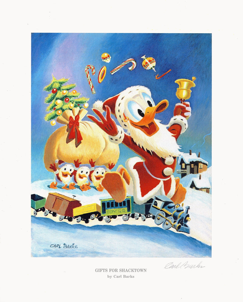 Gifts for Shacktown by Carl Barks (Framed)