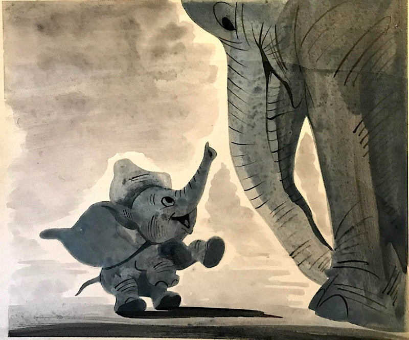 Mary Blair Dumbo Concept Painting (Framed)