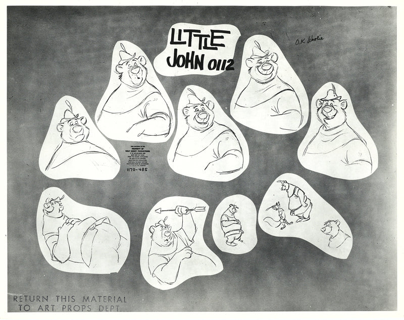 Robin Hood Original Stat Model Sheet: Little John