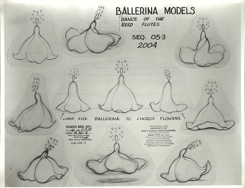 Fantasia Original Stat Model Sheet: Ballerinas