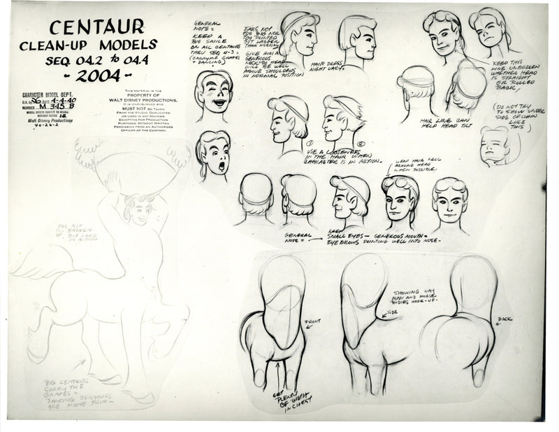 Fantasia Original Stat Model Sheet: Centaurs