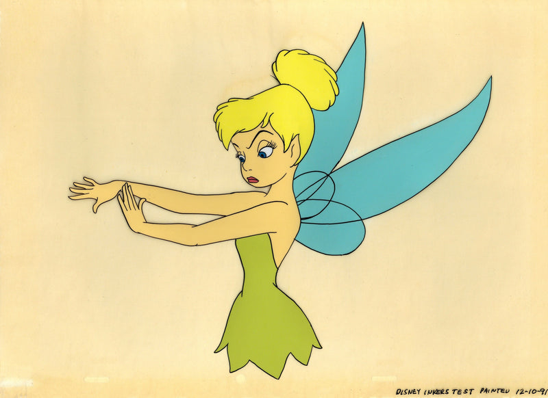 Peter Pan Original Painted Inker's Test Cel: Tinkerbell