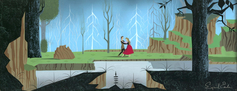 Sleeping Beauty Concept Painting by Eyvind Earle (Framed)