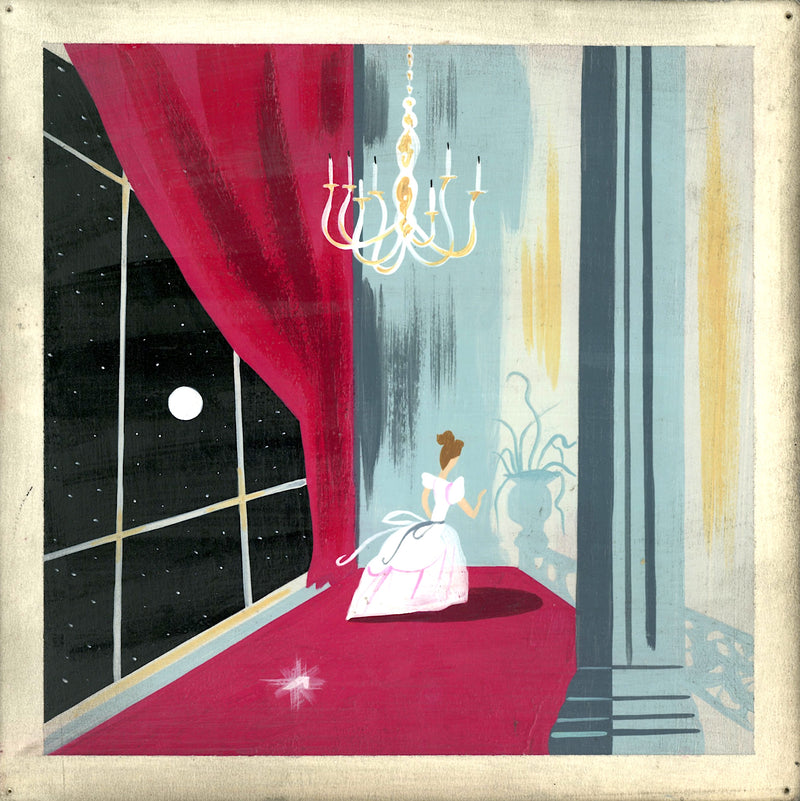 Cinderella Original Concept Painting by Mary Blair (Framed)