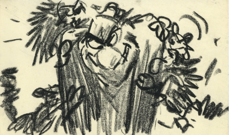 Aristocats Original Storyboard Drawing: Edgar, Alley Cats