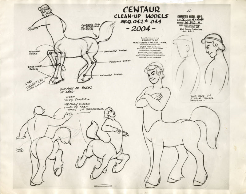 Fantasia Original Stat Model Sheet: Centaur