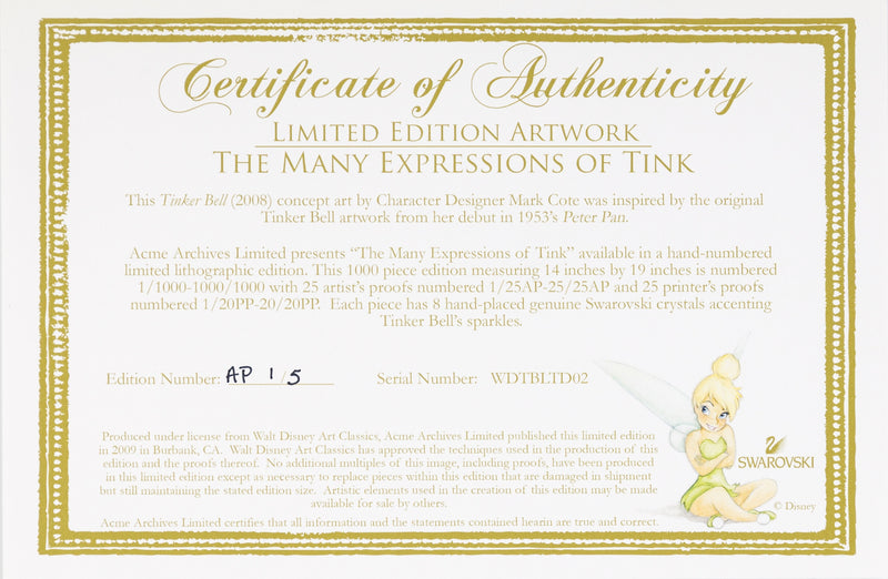 The Many Expressions of Tink (Framed)