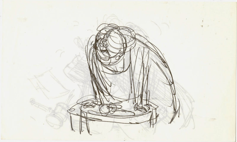 The Rescuers Storyboard Drawings (Set of 4): Mr. Chairman