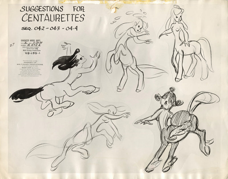 Fantasia Original Stat Model Sheet: Centaurettes