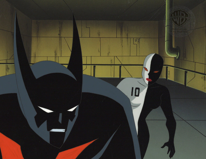 Batman Beyond Original Production Cel with Matching Drawing: Batman and Ten