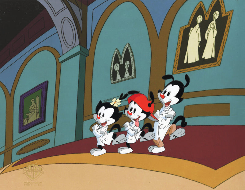 Animaniacs Original Production Cel: Yakko, Wakko, Dot