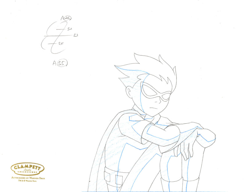 Teen Titans Original Production Drawing: Robin