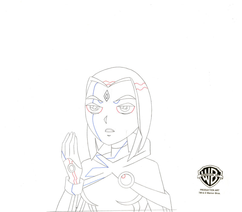 Teen Titans Original Production Drawing: Raven