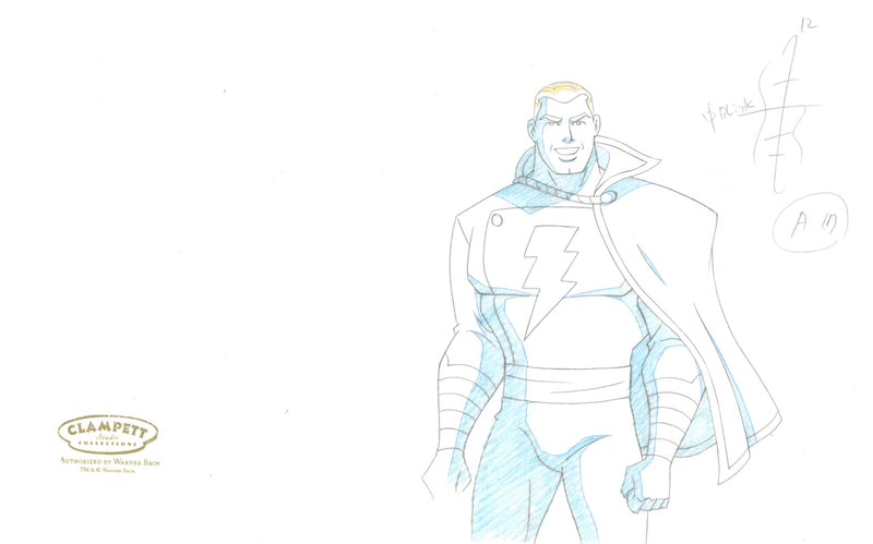 Justice League Unlimited Original Production Drawing: Captain Marvel