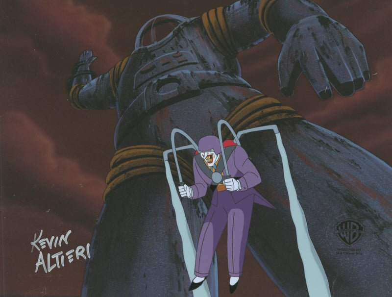 Batman: Mask of the Phantasm Original Production Cel Signed By Kevin Altieri: Joker