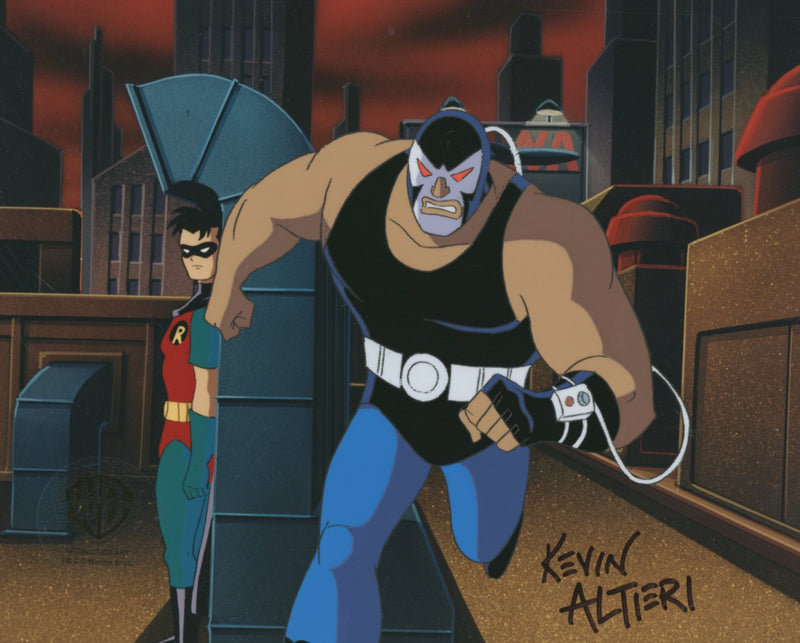 Batman The Animated Series Original Production Cel Signed By Kevin Altieri: Bane