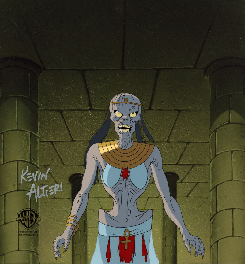 Batman The Animated Series Original Production Cel Signed By Kevin Altieri: Thoth Khepera