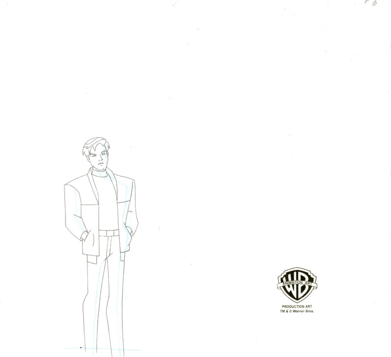 Batman Beyond Original Production Cel with Matching Drawing: Terry, Bruce