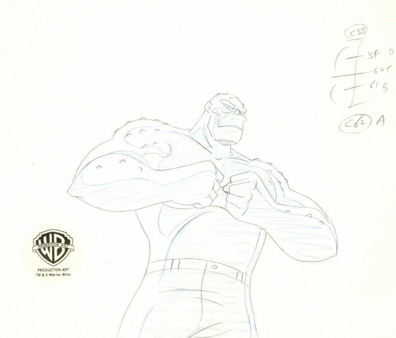 Batman The Animated Series Original Production Drawing: Killer Croc