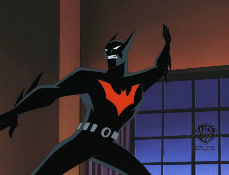 Batman Beyond Original Production Cel with Matching Drawing: Batman