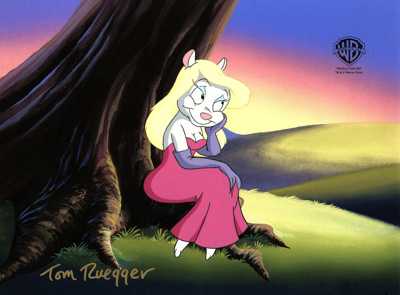 Animaniacs Original Production Cel Signed by Tom Ruegger: Minerva