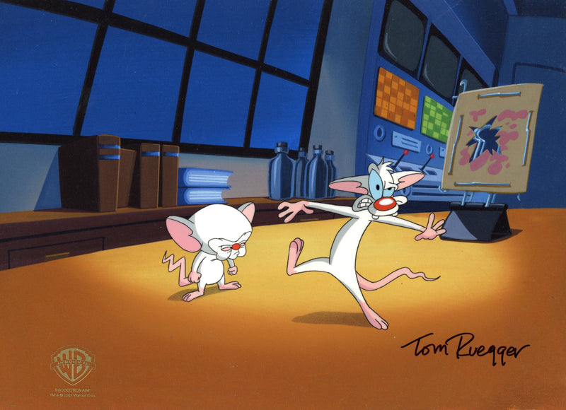 Pinky And The Brain Original Production Cel: Pinky, Brain