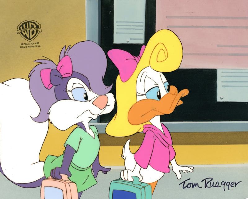 Tiny Toon Adventures Original Production Cel Signed by Tom Ruegger: Fifi, Shirley