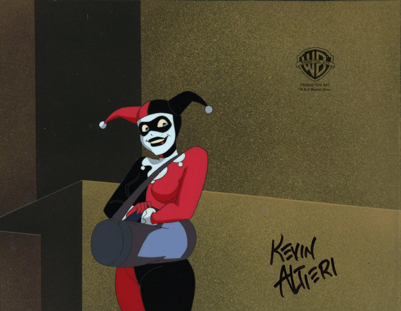 Batman The Animated Series Original Production Cel Signed by Kevin Altieri: Harley