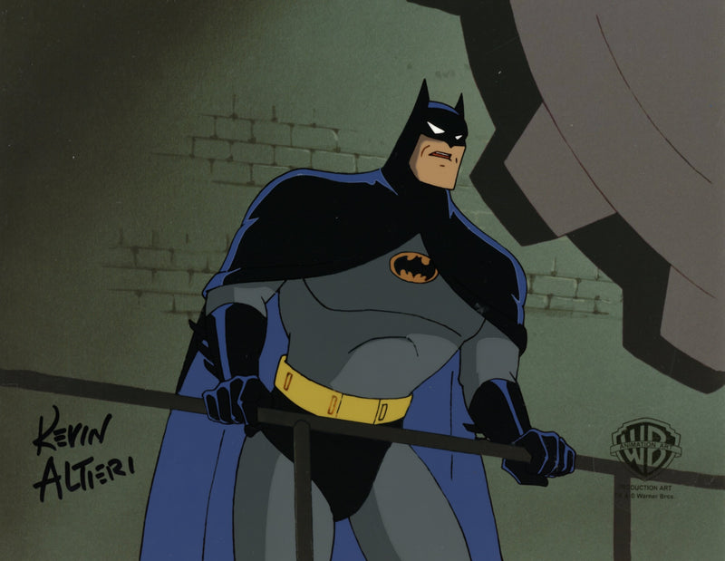 Batman The Animated Series Original Production Cel Signed by Kevin Altieri: Batman