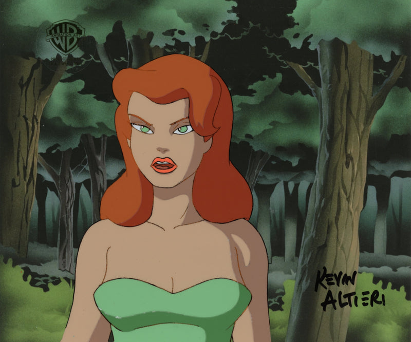 Batman The Animated Series Original Production Cel Signed by Kevin Altieri: Poison Ivy