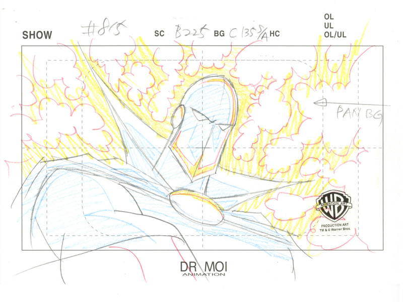 Justice League Original Production Drawing: Dr. Fate