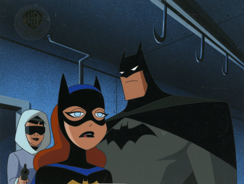 The New Batman Adventures Original Production Cel on Original Background: Batgirl, Batman