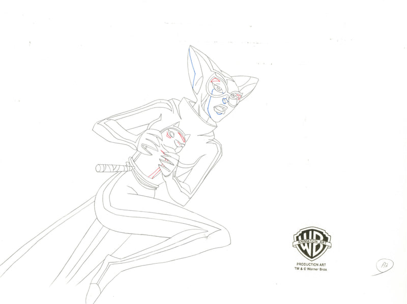 The Batman Original Production Drawing: Catwoman