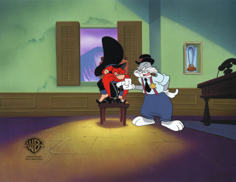 Carrotblanca Original Production Cel: Bugs Bunny, Yosemite Sam