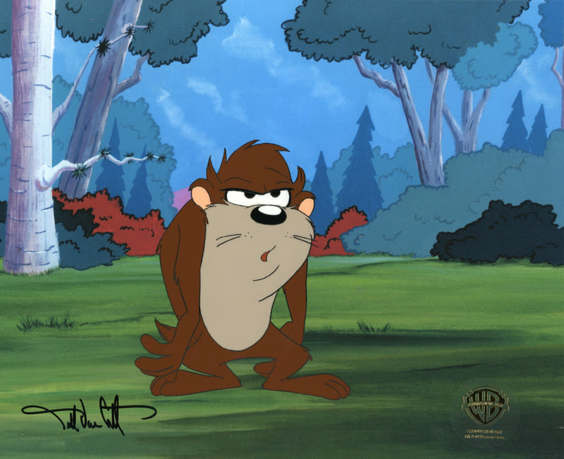 Taz-Mania Original Production Cel Signed by Darrell Van Citters: Taz