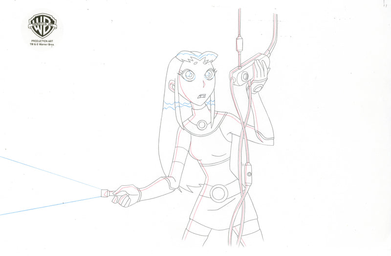 Teen Titans Original Production Drawing: Starfire