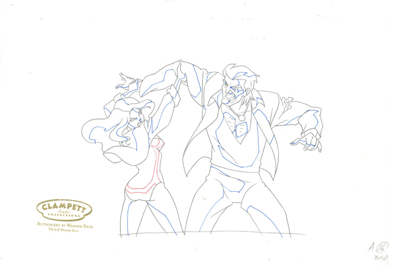 Justice League Unlimited Original Production Drawing: Black Canary