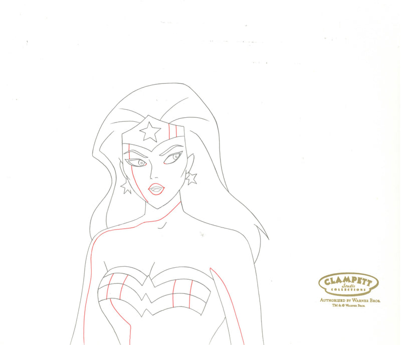 Justice League Original Production Drawing: Wonder Woman