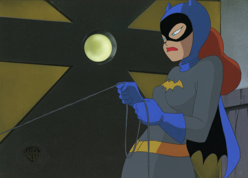 Batman The Animated Series Original Production Cel with Matching Drawing: Batgirl